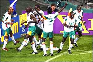 les joueurs du senegal